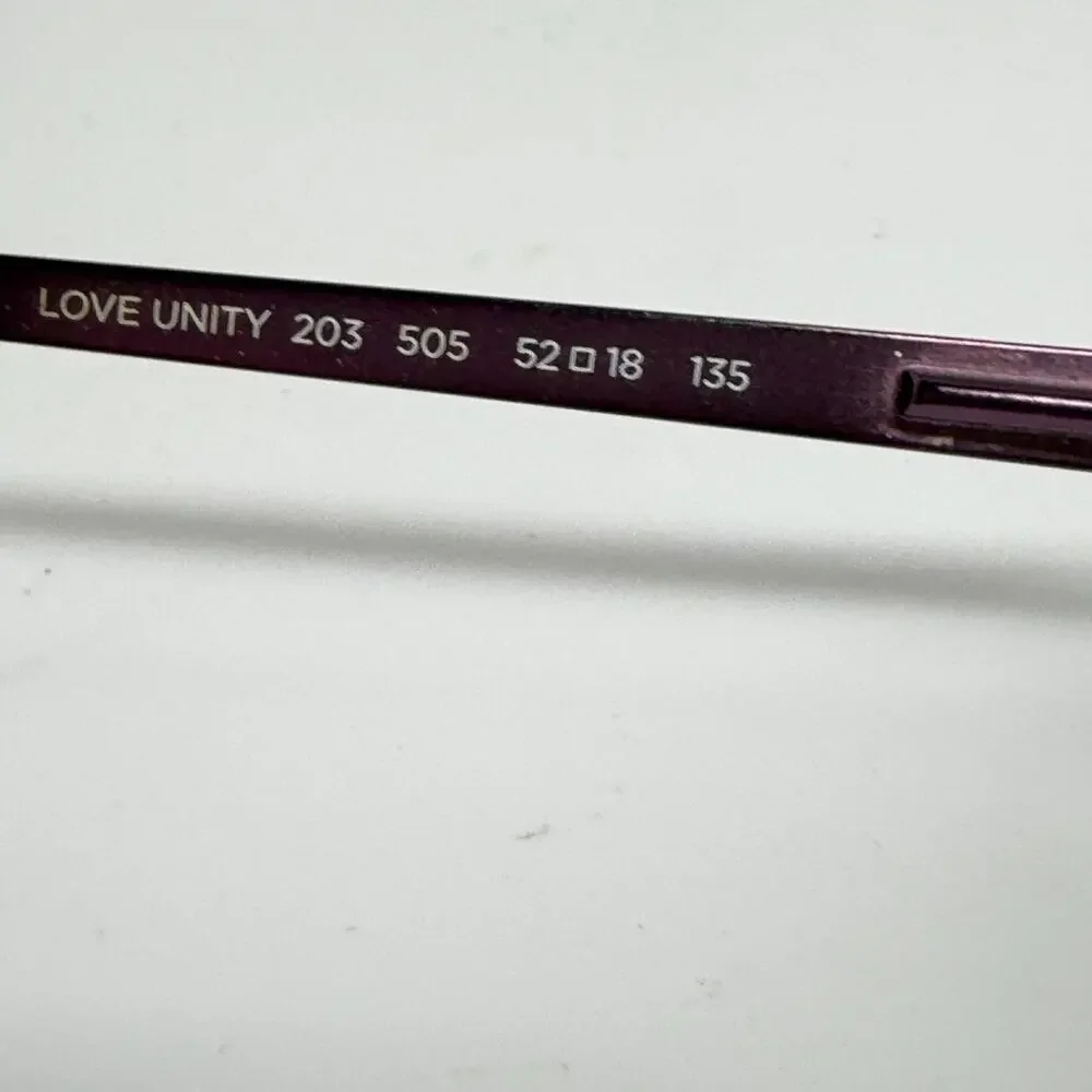 Airlock Eyeglasses Frame‎ Love Unity 203 505 Purple Men Women 52[]18 135 18343